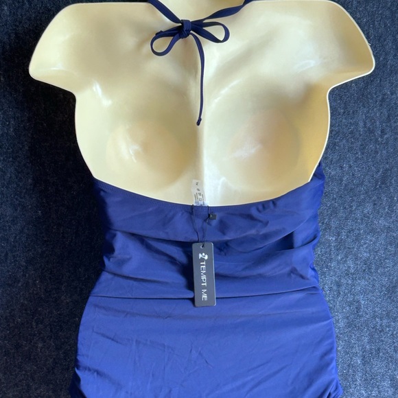 🌼3/$20 bundle 🌼 NWT CUT OUT TUMMY CONTROL HIGH WAISTED FRONT TIE NAVY SIZE XL - Picture 8 of 9